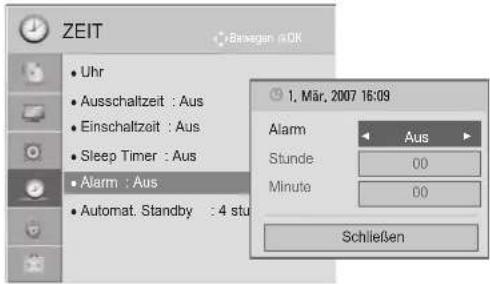 LG 26LD325H - EINSTELLEN DES ALARMS - 3