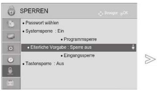 LG 26LD325H - KINDERSICHERUNG (NUR IM DIGITALMODUS) - 1