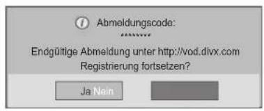 LG 26LD325H - DIVX® VOD-ABMELDUNG - 5