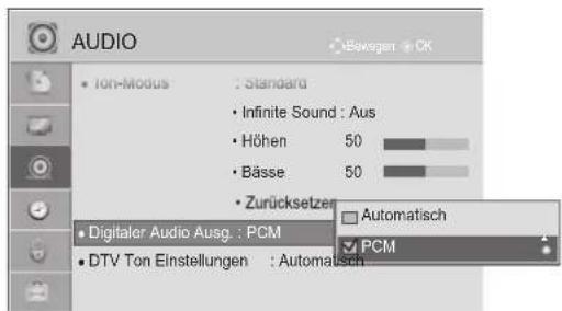 LG 22LD325H - AUSWÄHLEN DES DIGITALEN AUDIO-AUSGANGS - 2