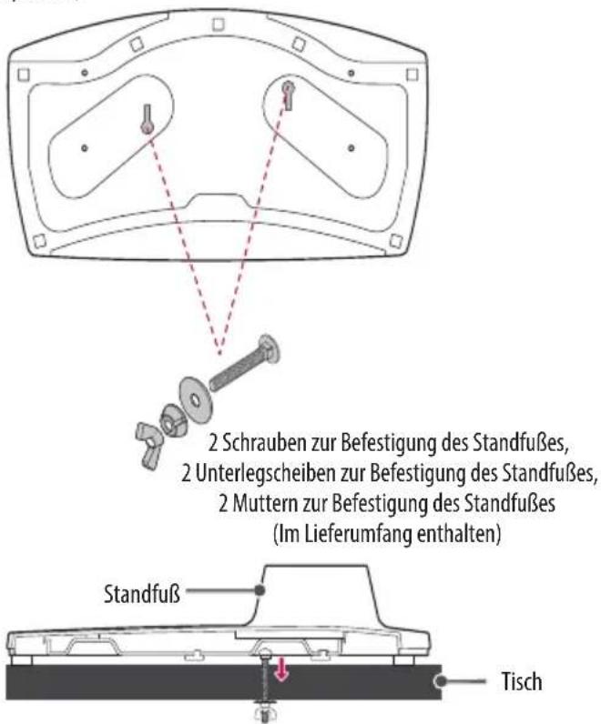 LG 43LV541H - Befestigung des TV-Geräts an einem Tisch - 3
