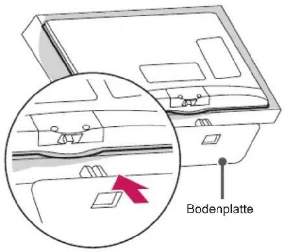 LG 32LW760H - Anbringen des Standfußes - 1