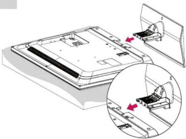 LG 22LT640H - Anbringen des Standfußes - 5