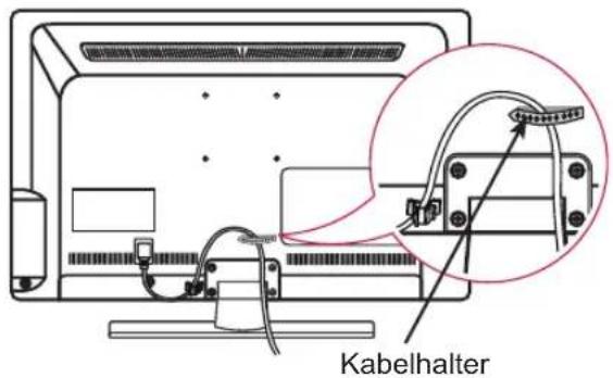 LG 22LT640H - Sauberes Verlegen der Kabel - 2