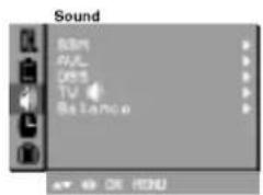 LG RE-44NB10RB - Sound adjustment - 1