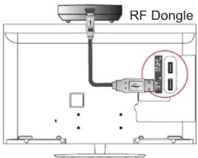 LG 47LW650G - Installing RF Dongle - 2