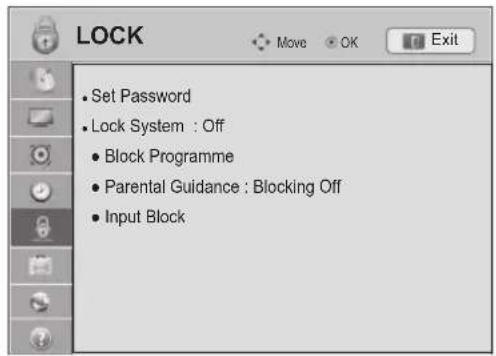 LG 47LW650G - LOCK Settings - 1