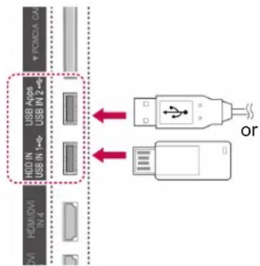 LG 47LW650G - Connecting USB storage devices - 1