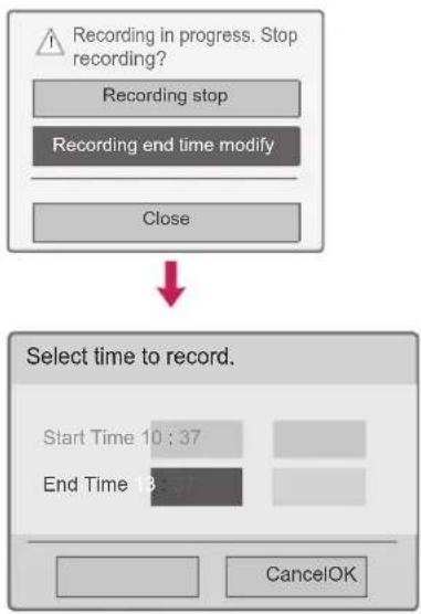 LG 47LW650G - Modify recording end time - 1