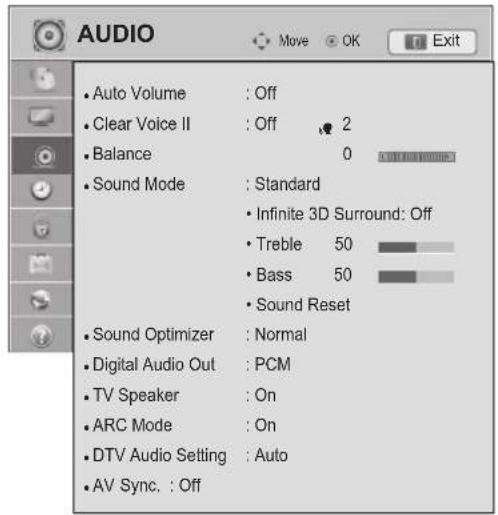 LG 47LW650G - AUDIO Settings - 1