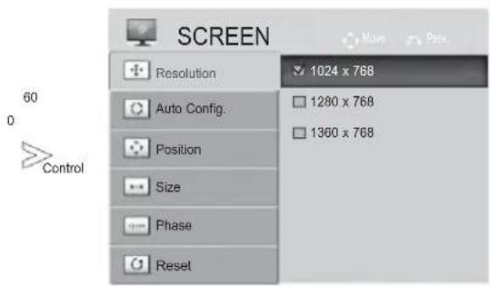 LG 47LE7800 - Selecting Resolution - 2