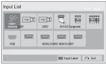 LG 47LE7800 - INPUT LIST - 1