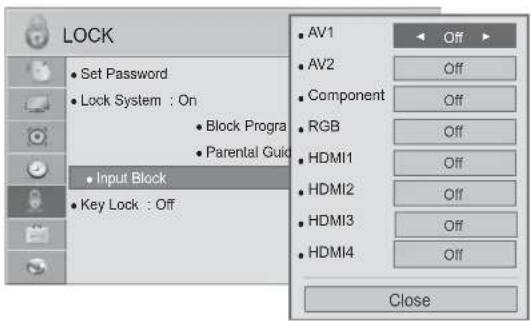 LG 47LE7800 - EXTERNAL INPUT BLOCKING - 2