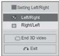 LG 47LE7800 - Select Left/Right or Right/Left. - 1