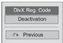 LG 47LE7800 - DIVX REGISTRATION CODE - 3