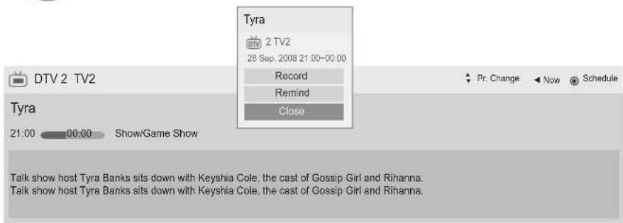 LG 37LE4508 - Shows current programme information - 10