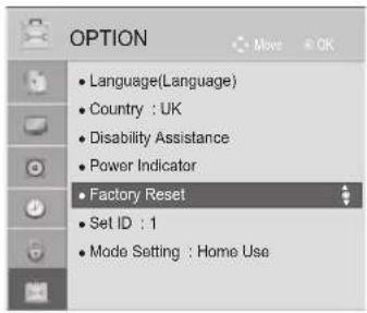 LG 37LE4508 - INITIALIZING(RESET TO ORIGINAL FACTORY SETTINGS) - 1