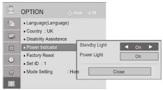 LG 37LE4508 - Power Light - 3