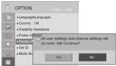 LG 37LE4508 - INITIALIZING(RESET TO ORIGINAL FACTORY SETTINGS) - 3