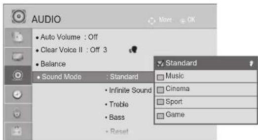 LG 37LE4508 - Adjustment for Clear Voice Level With selecting On - 4