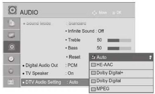 LG 37LE4508 - DTV AUDIO SETTING (IN DIGITAL MODE ONLY) - 3