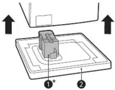 LG F4R5TGG2T - Lifting the Appliance Off the Foam Base - 1
