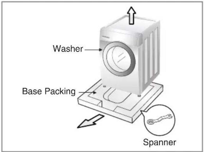 LG F1480TDS5 - ■ Removing packing - 1