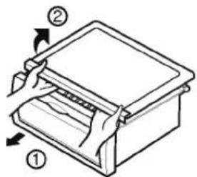 LG GR-L207DUZA - Vegetable compartment cover - 1