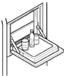 LG GR-L207DUZA - Open the refreshment center door. - 3