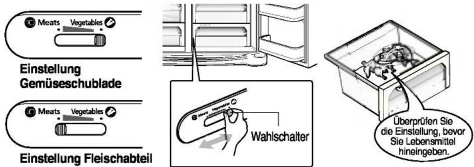 LG GR-B207GBCA - Gemüse- oder Fleischabteil einrichten - 1