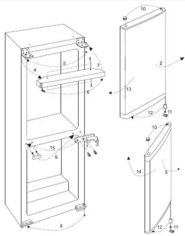 LG GC-379BVK - UMDREHEN DER TÜREN (OPTIONAL) - 1