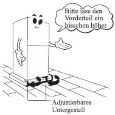 LG GC-379BVK - - Der Kühlschrank muss auf stabilen und flachen Boden installiert werden - 1