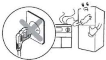 LG GC-379BVK - - Wenn Gas leckt, bitte berühre den Kühlschrank und den Stecker nicht, man muss die Türe und Fenster öffnen, um durchzulüften. - 1