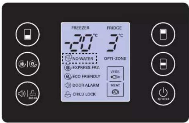 LG GB7143PVRZ - Anzeige KEIN WASSER - 1