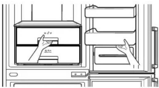 LG GB7143PVRZ - Herausnehmen des Gemüsefachs - 1