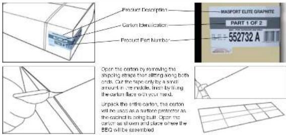 MASPORT Mighty - ASSEMBLY INSTRUCTIONS FOR BBQ WITHOUT CONDIMENT DRAWER - 1