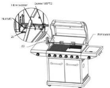 MASPORT Mighty - FOR MODELS WITH ROTISSERIE - ASSEMBLY INSTRUCTIONS - 6