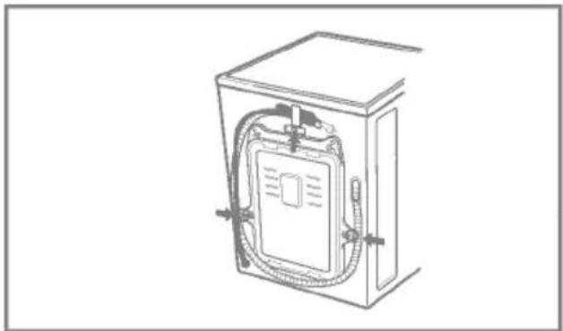 LG WD-12126RD - ■ Abnehmen der Transportsicherungsschrauben - 1