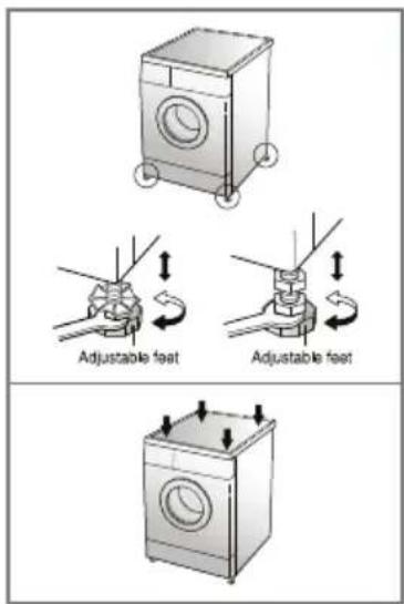 LG WD-1270QDT - ■ Level adjustment - 2
