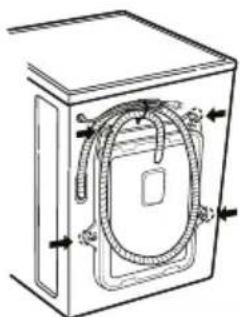 LG WD-1270QDT - ■ Removing transit bolts - 1