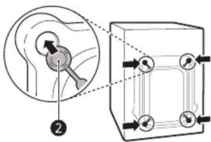 LG FV1450S2K - Removing the Bolt Assemblies - 2