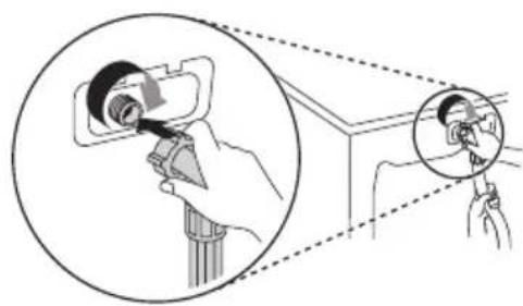LG FV1450S2K - Connecting Hose to the Appliance - 1
