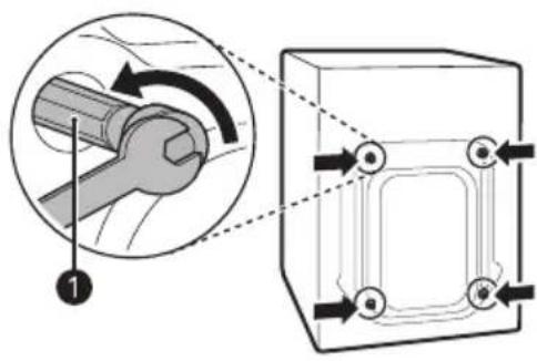 LG FV1450S2K - Removing the Bolt Assemblies - 1