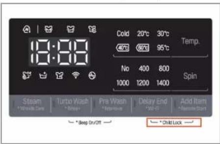 LG FV1408S4V - ■ Child Lock - 1