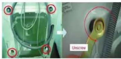 LG FV1408S4V - Use spanner to remove transit bolts. - 1