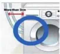 LG FV1408S4V - Confirm the distance between the appliance and the wall. - 1