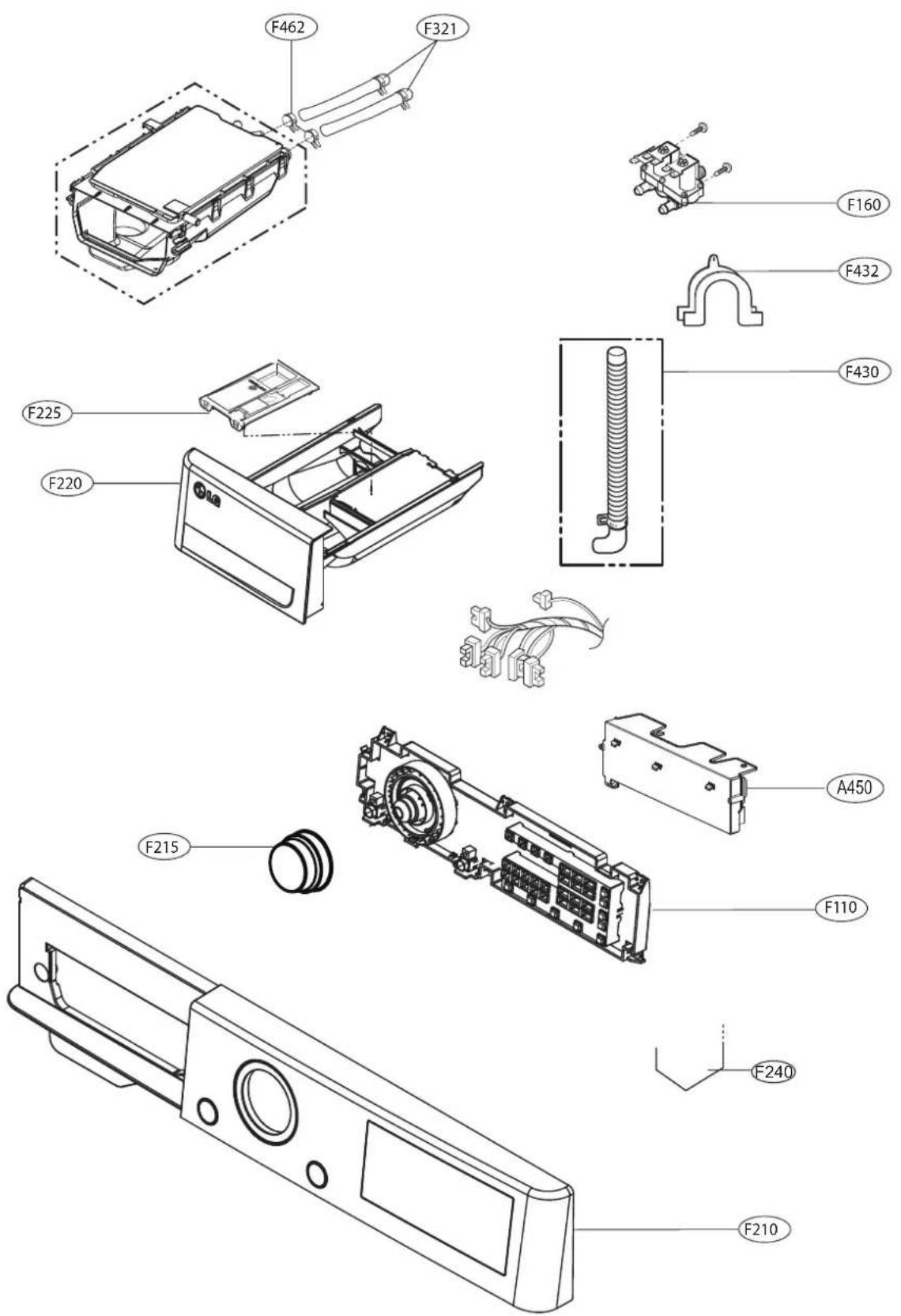 LG FV1408S4V - EXPLODED VIEW AND PARTLIST - 2