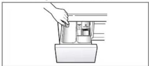 LG F1409DPRW - ▶ Adding water softener - 1
