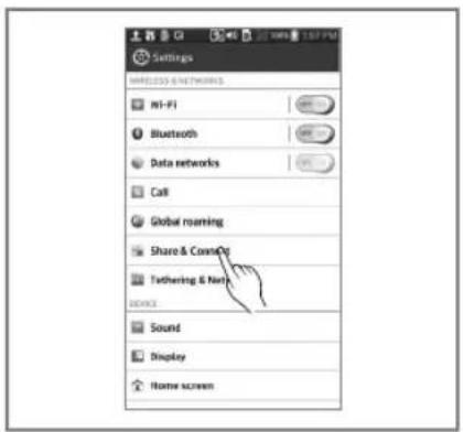 LG F1409DPRW - ■ Turning on the NFC function of the smart phone - 1