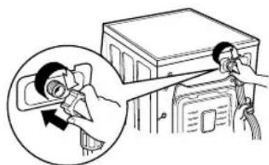 LG F1409DPRW - ▶Step3: Connect hose to washer - 1